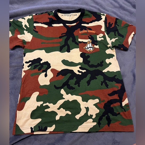 CHROME HEARTS CAUTION T-SHIRT (RARE) - Picture 2 of 4